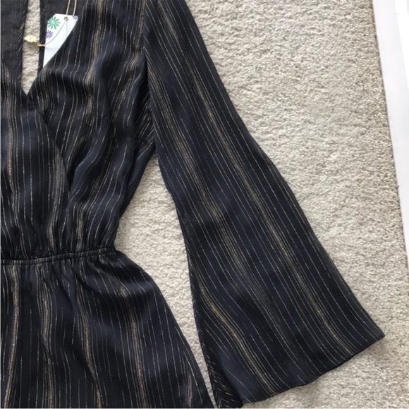 Show Me Your MuMu Loretta Romper in Sparkle & Shine Black - Picture 5 of 7